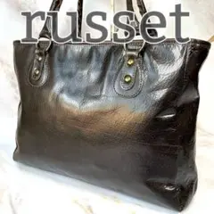 【美品】russet トートバッグ A4 レザー ブラウン 肩掛け ビジネスのサムネイル