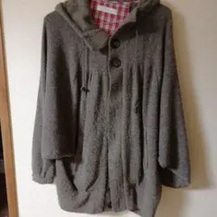 OLIVE des OLIVE フード付きポンチョ Mサイズ 毛玉有り