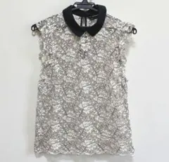 ZARA レース フリル ブラウス