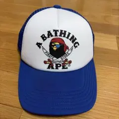 A BATHING APE BAPE メッシュキャップ ネイビー - メルカリ