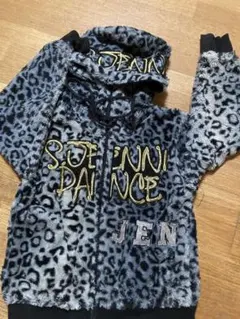 ヒョウ柄 女の子 男の子 パーカー ジェニー 120