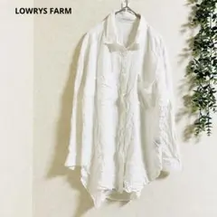 ローリーズファーム シャツ ブラウス M 長袖　白 シンプル　着回し力抜群　✨