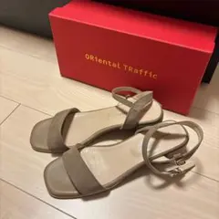 Oriental Traffic サンダル ベージュ スエード調