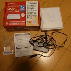 BUFFALO Giga スイッチングハブ LSW3-GT-5EP/WH