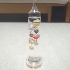 ガリレオ温度計　浮き球式ガラス温度計 約15cm