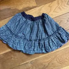 familiar チェック柄リバーシブルスカート110