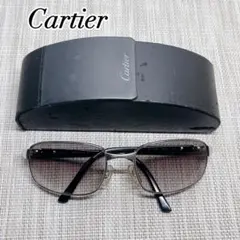 【美品/ケース付】 Cartier カルティエ サングラス シルバー サイドロゴのサムネイル