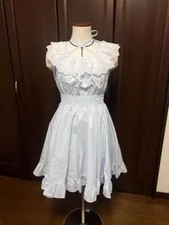 水色 フリルJSK