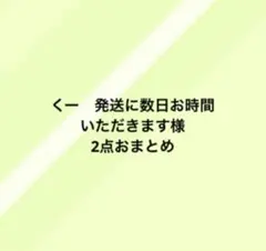 くー　発送に数日お時間いただきます様 リクエスト 2点 まとめ商品