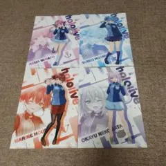 ホロライブ　ローソンコラボ　　A4クリアファイル　全4種
