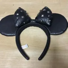 即発送 東京ディズニーリゾート カチューシャ ブラック スタッズ 限定