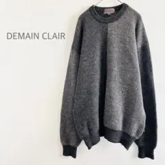ドゥマンクレール　セーター　ウール　L ブラック　グレー