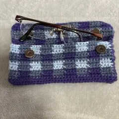 ハンドメイド　メガネケース　ペンケース