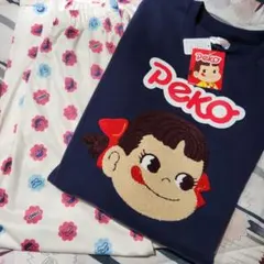 ペコちゃん　ルームウェア　パジャマ　サガラ織り　新品・タグ付き　M