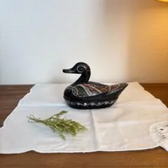 鳥　木製　小物入れ　ヴィンテージ　インテリア　置物　アンティーク　レトロ