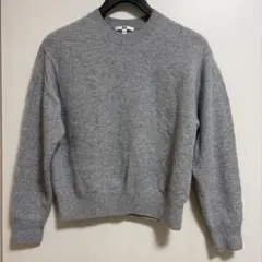 UNIQLO グレー クルーネック セーター 100%ウール