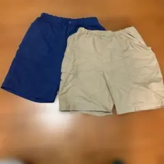 USED 150cm ユニクロ　ギアショートパンツ　2枚　水陸両用
