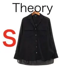 H2850◾️セオリー　シースルー長袖開襟シャツ
