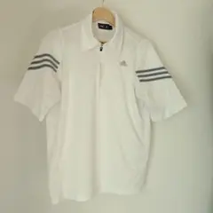adidas ホワイト ポロシャツ L