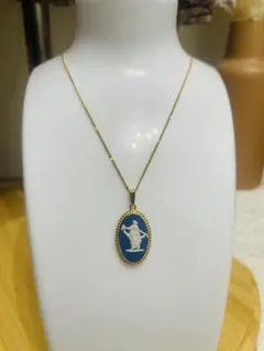 Wedgwood オーバルペンダント ネックレス