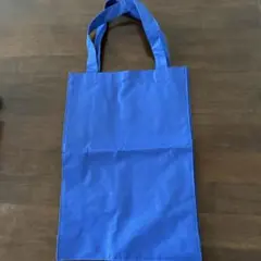 青　キャンバス　トートバッグ
