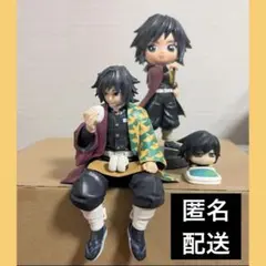 鬼滅の刃 冨岡義勇　フィギュア　セット　ちょこのせ　Qposket おねむたん