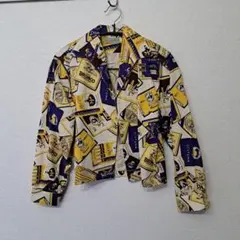 Emerald Motel プリント柄長袖シャツ