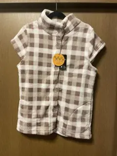 ☆新品タグ付き☆フリースチェック柄ルームウェア ベスト　スリーパー　M〜Lサイズ