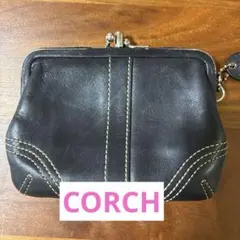 コーチ　coach レザー　ダブルがま口財布