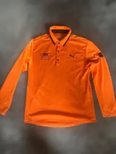 PUMA オレンジ 長袖ポロシャツ（ L ）リッキー・ファーラー　オレンジ