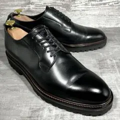 762【極美品】W.H ダブルエイチ 革靴 プレーントゥ ビブラム 黒 7