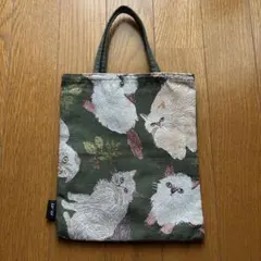 猫 刺繍トートバッグ 松尾ミユキ
