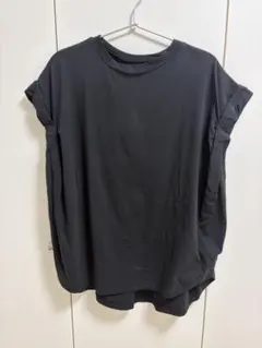 MICA&DEAL★ロールアップスリーブ Tシャツ　カットソー　ブラックのサムネイル