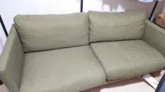 グリーン 2人掛けソファ