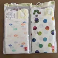 新品 UNIQLO ベビー baby ボディスーツ 半袖 ノースリーブ 70