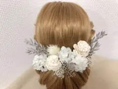 髪飾り ドライフラワー ヘアピン ヘッドドレス 結婚式 卒業式 成人式 前撮り