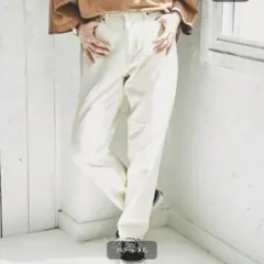 テーパードレッグデニム# ホワイト ナチュラル 白 パンツ デニム コーエンのサムネイル