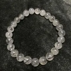 天然石 ブラックトルマリンルチルクォーツ ブレスレット 7mm