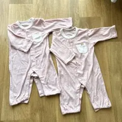 西松屋　ロンパース 60-70cm ピンク 2着セット
