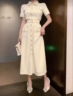 DAZY 襟付きTシャツ&スカート 2点セット