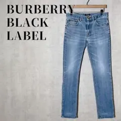 BURBERRY BLACK LABEL　ストレートデニム　サイズ73　ブルー