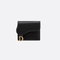 ディオール DIOR Saddle Lotus ウォレット　ブラック