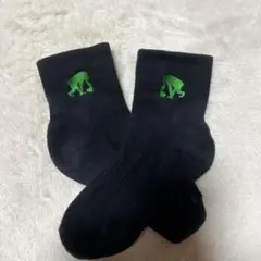 A BATHING APE ソックス ブラック グリーン刺繍S22-24cmのサムネイル