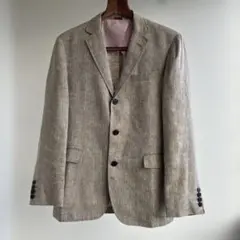 超美品】メンズ リネン ジャケット 【ピンク希少】【インナーサービス