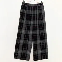 dreskip　ドレスキップ　レディース　L　チェック柄パンツ　ワイドパンツ