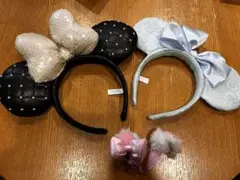 ディズニー カチューシャ ヘアクリップ3点セット