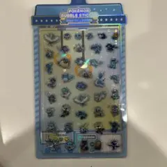 ポケモンポップアップ韓国限定 ボンボンドロップシール バブルステッカー ブルー