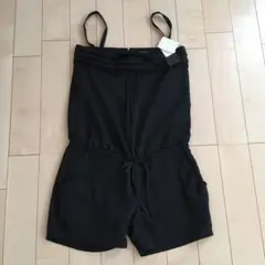 新品タグ付きgrove グローブ　オールインワン　サロペット　M 黒 ブラックのサムネイル
