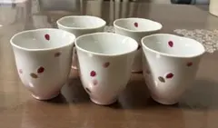 橘吉　桜模様 湯飲み 5個セット