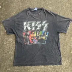 [ヴィンテージ/希少] KISS 00s バンド Tシャツ キス レア 古着 00s USA製 KISS キッス モノクロ メタル ロック バンド T